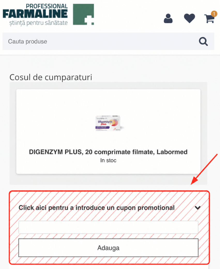 cupon promotional Professional Farmaline